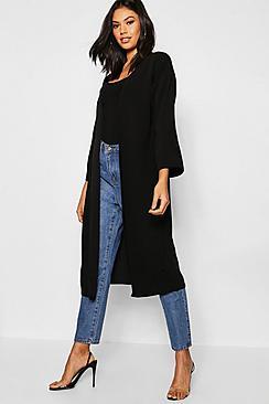 Boohoo Wide Sleeve Eyelet Duster