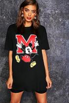 Boohoo Mickey Oversized Graphic T Shirt