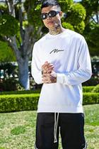 Boohoo Fm Man Signature Sweater With Step Hem