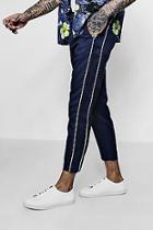 Boohoo Tapered Smart Trouser With Side Panel