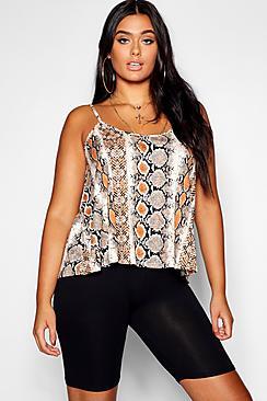 Boohoo Plus Snake Swing Cami