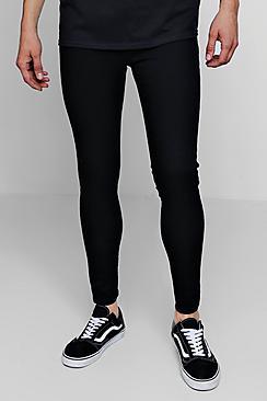 Boohoo Spray On Skinny Jeans In Black