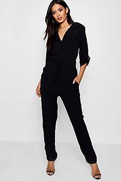 Boohoo Lightweight Utility Cargo Jumpsuit