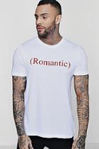 Boohoo Valentines Flock Print T-shirt With Rolled Sleeves
