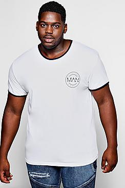 Boohoo Big And Tall Man Logo Shirt