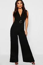 Boohoo Utility Detail Sleeveless Jumpsuit