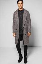 Boohoo Textured 3/4 Smart Lined Tailored Jacket Camel