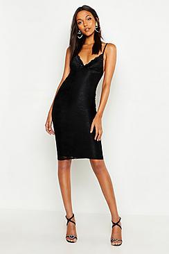 Boohoo Tall Lace Bodycon Mini Dress