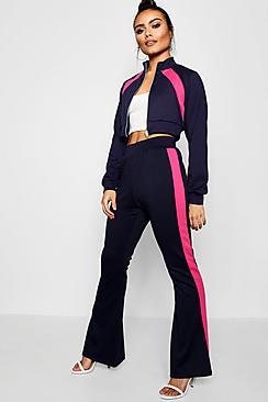 Boohoo Imogen Athleisure Stripe Flare Jogger