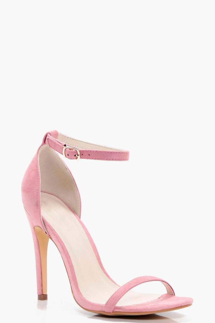 Boohoo Sophia Two Part Sandal Blush