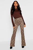 Boohoo Check Straight Leg Trouser