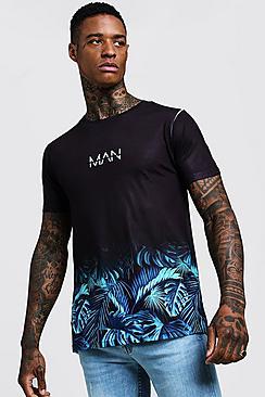 Boohoo Original Man Faded Palm T-shirt