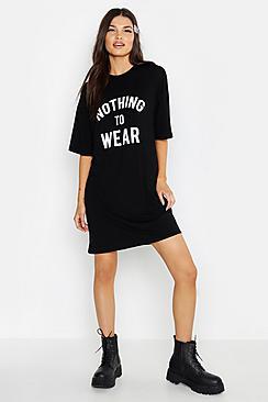 Boohoo Nothing To Wear T-shirt Dress