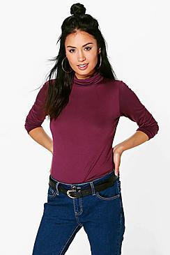 Boohoo Turtle Neck Long Sleeve Top