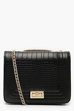 Boohoo Croc Cross Body