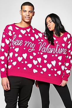 Boohoo Jasmine Bae My Valentine Twin Jumper