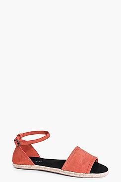 Boohoo Boutique Lola 2 Part Suede Espadrille