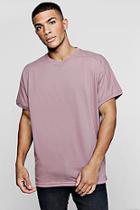 Boohoo Loose Fit T-shirt With Rib Cuff Sleeves