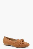 Boohoo Knot Front Loafers