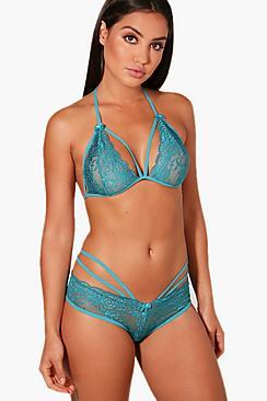 Boohoo Mae Strap Detail French Knicker