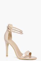 Boohoo Sarah Double Ankle Band 2 Part Heels
