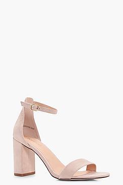 Boohoo Claire Block Heel 2 Part Heel