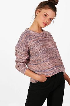 Boohoo Gabriella Multi-coloured Crew Neck Jumper
