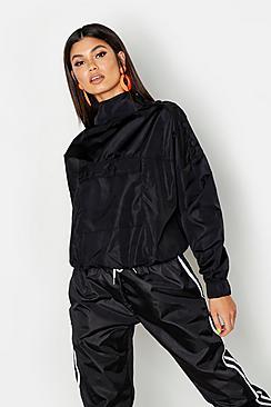 Boohoo Pocket Detail Overhead Track Jacket