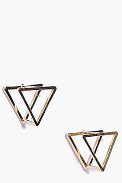 Boohoo Elena Prism 3d Stud Earrings