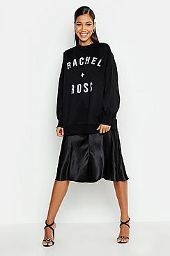 Boohoo Ross + Rachel Slogan Sweatshirt