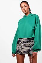 Boohoo Molly Athleisure Balloon Sleeve Hoodie