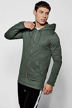 Boohoo Longline Fishtail  Hoodie