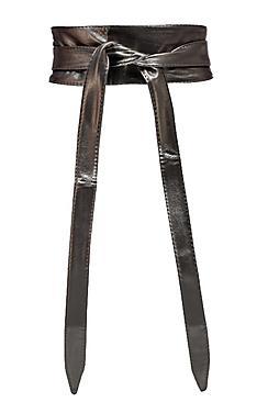 Boohoo Grace Wrap Pu Obi Belt