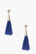 Boohoo Fran Simple Tassel Earrings