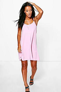 Boohoo Lucy Textured Swing Dress