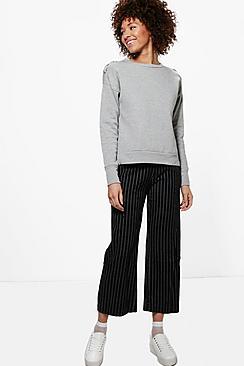Boohoo Kerry Striped Trousers