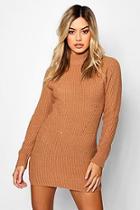 Boohoo Petite Ribbed Knitted Jumper Dress