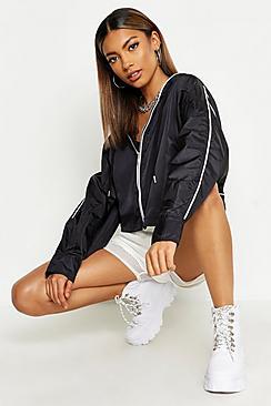 Boohoo Piping Sports Jacket