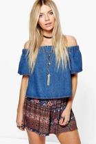 Boohoo Ana Printed Flippy Shorts Brown