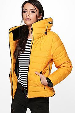 Boohoo Sara Quilted Padded Jacket