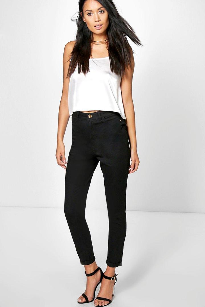 Boohoo Katie 5-pocket High Rise Jeggings Black