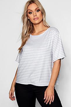 Boohoo Plus Stripe T-shirt