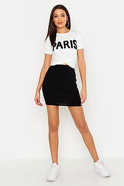 Boohoo Tall Jersey Basic Mini Skirt