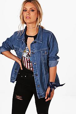 Boohoo Plus Lois Oversized Denim Jacket