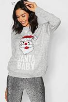Boohoo Christmas Flashing Light Santa Jumper