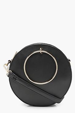 Boohoo Molly Ring Detail Round Bag