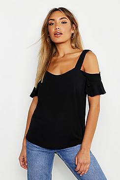 Boohoo Woven Cold Shoulder Cami