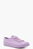 Boohoo Annabelle Tonal Pastel Lace Up Pumps