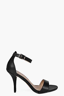 Boohoo Wide Fit Ankle Skinny Mid Heel Two Parts