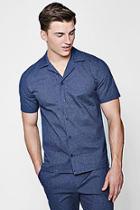 Boohoo Striped Revere Short Sleeve Shirt Co-ord